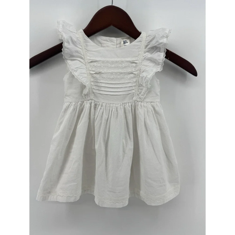 OshKosh B'gosh Pintuck Lace‎ Dress (Baby Girl, Size 18 Months)